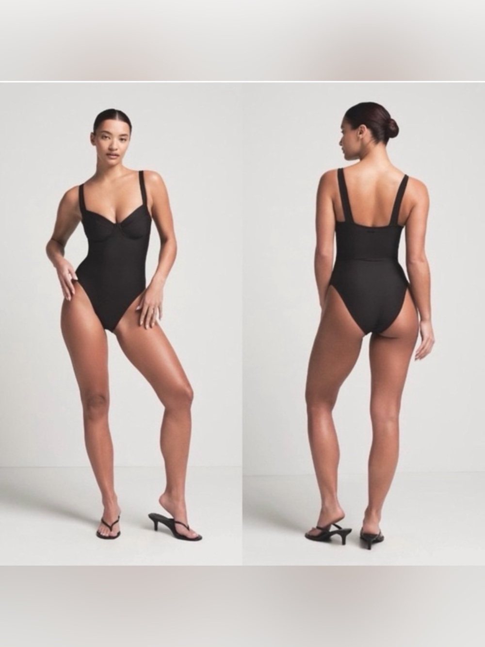 SKIMS Signature Swim Underwire One Piece | Onyx | Size 4X | NWT